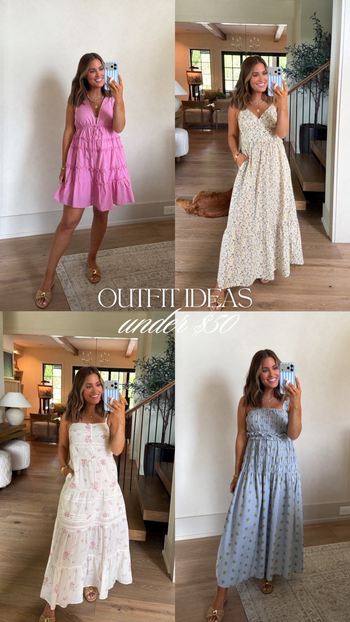 Outfit ideas under $50! So many cute Target finds right now- lots of comfy, lightweight dresses perfect for spring and summer. Wearing an XS in everything and sandals are true to size (so comfy too!). 

*Currently 16 weeks pregnant

Spring dresses, bump friendly, summer dress 


#LTKBump #LTKootd #LTKSaleAlert