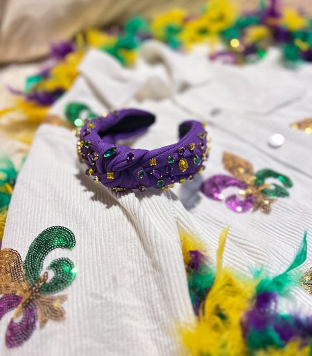 Mardi Gras accessories | sequin jacket | New Orleans party | Fat Tuesday | bejeweled headband | party outfit | corduroy jacket | Amazon find

#LTKfindsunder50 #LTKstyletip #LTKparties
