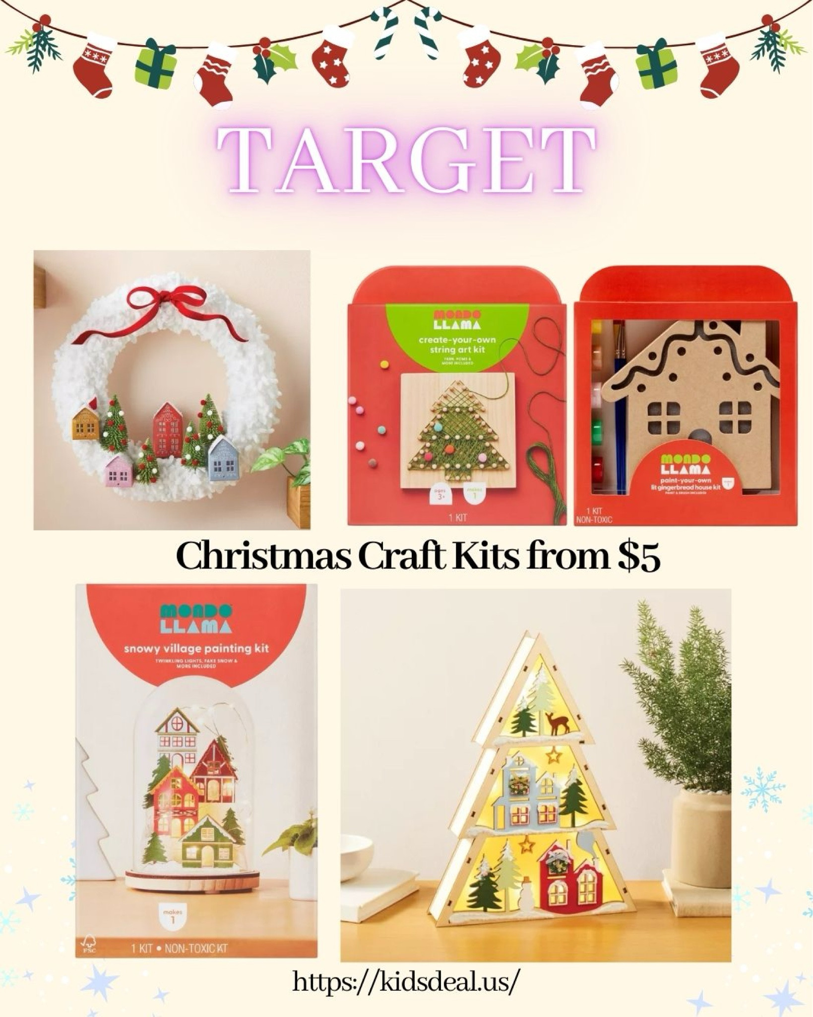 Holiday craft kits for kids.

#target #toddler craft 

#LTKHoliday #LTKKids #LTKHome