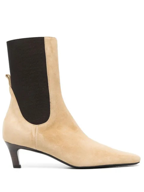 TOTEME square-toe Ankle Boots - Farfetch | Farfetch Global