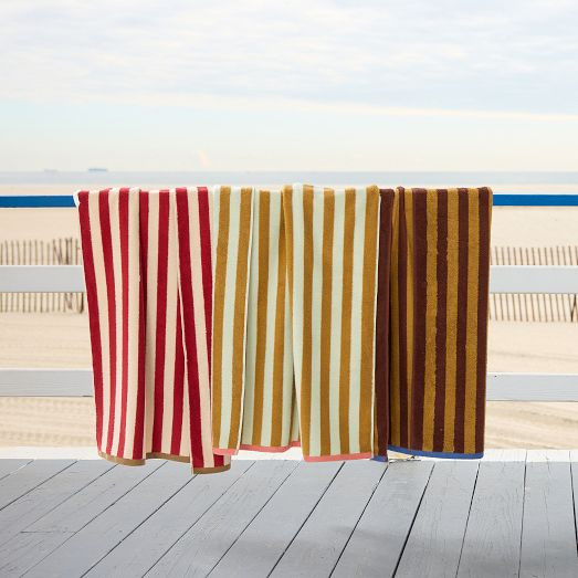 Emma Chamberlain Striped Beach Towel | West Elm (US)