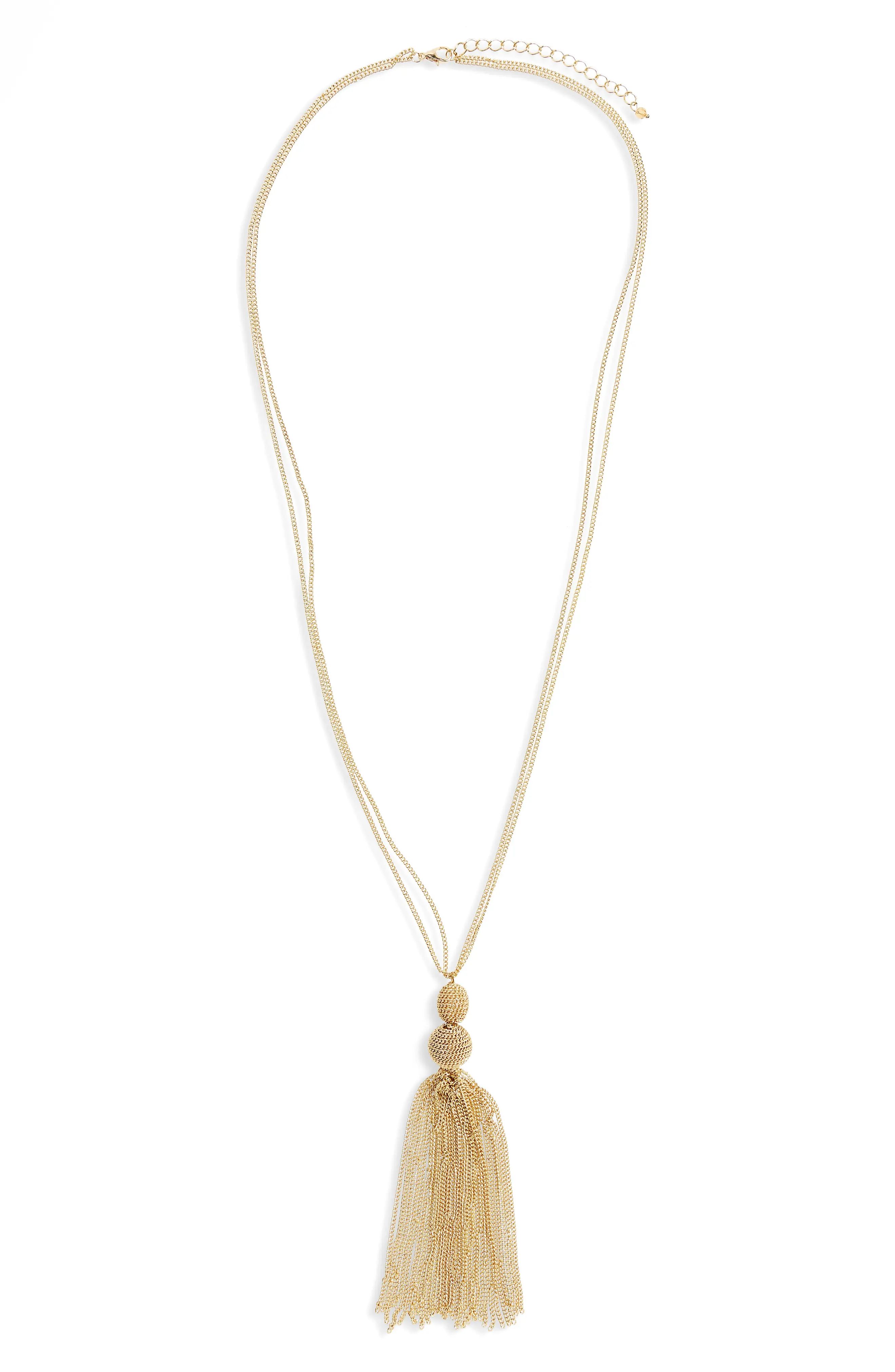 Panacea Chain Tassel Pendant Necklace | Nordstrom