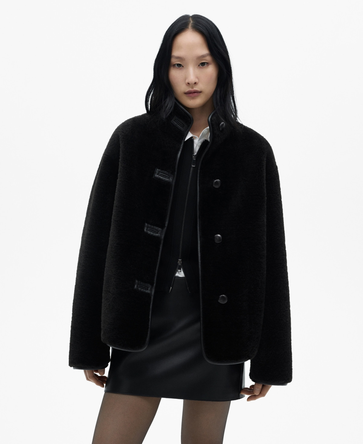 Mango Women's Appliques Detail Jacket - Black | Macy's