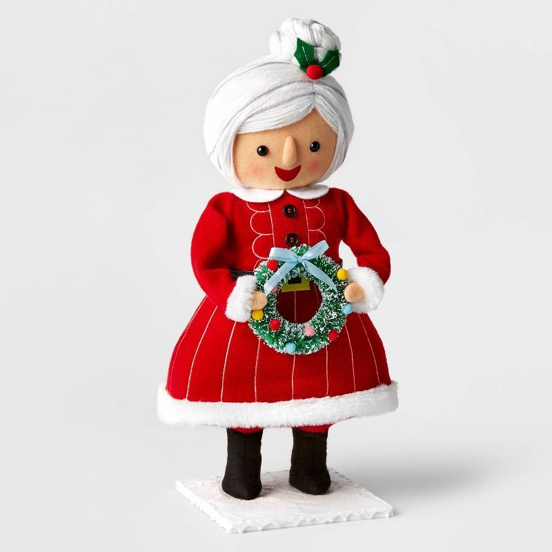 19.75" Fabric Mrs. Claus Decorative Figurine - Wondershop™ | Target