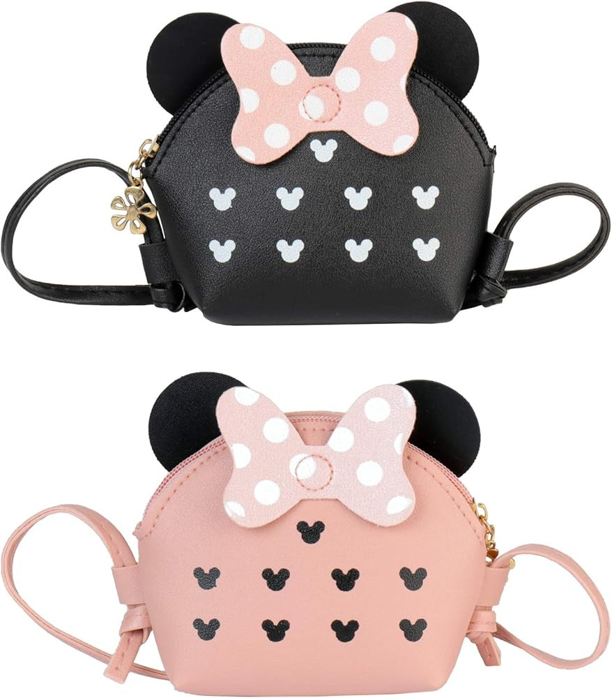 SOTOGO 2 Pieces Little Girls Purses Toddler Purse Princess Purses Handbags Wallets Mini Shoulder ... | Amazon (US)