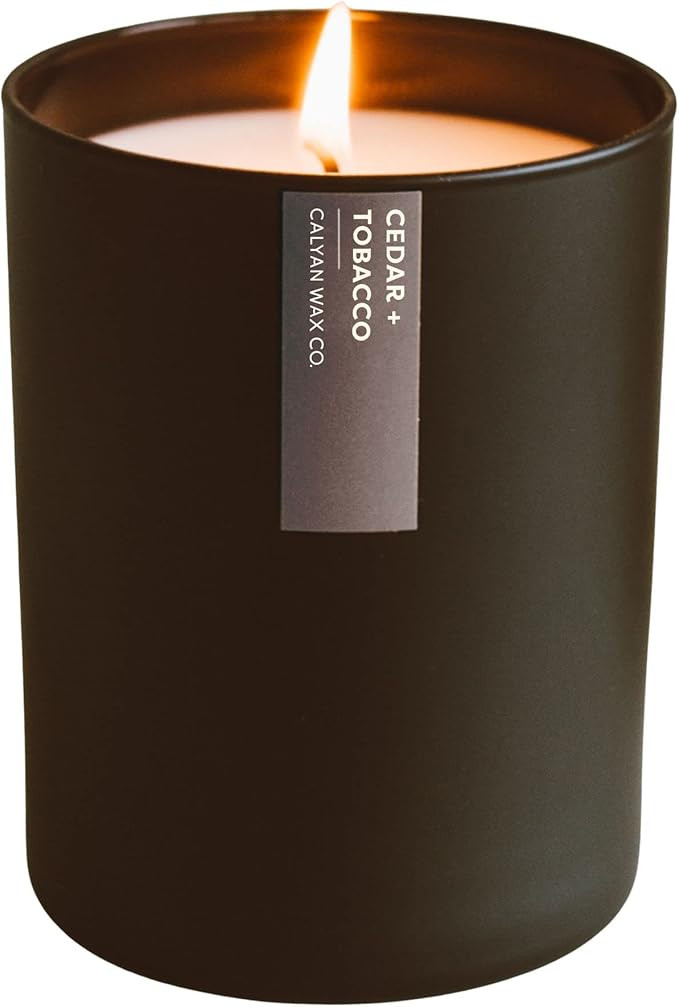Calyan Wax Soy Wax Candle, Cedar & Tobacco Scented Candle for The Home | Premium Candle with Esse... | Amazon (US)
