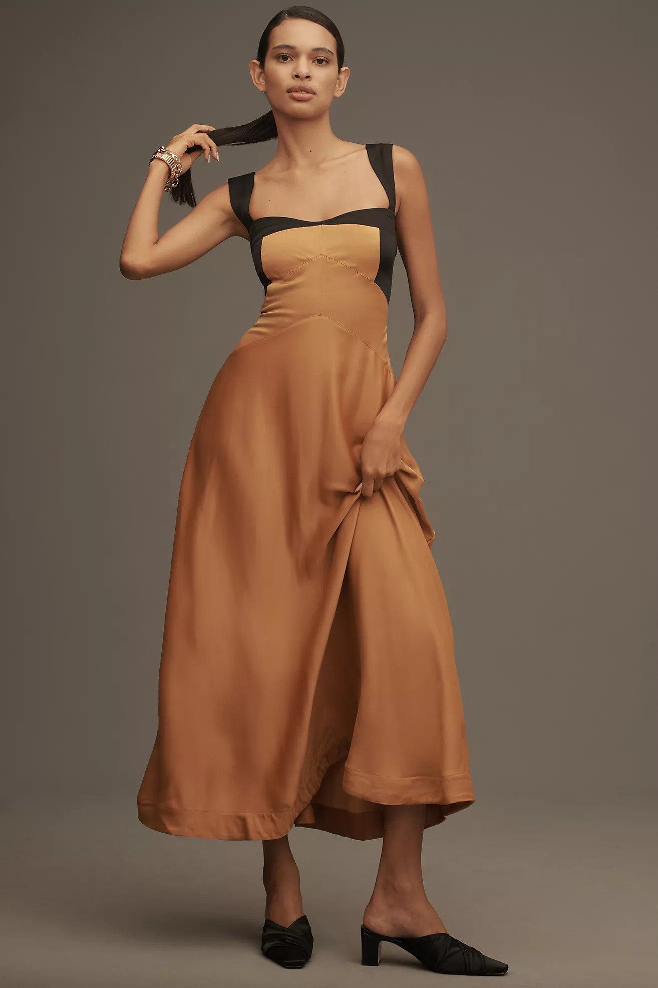 The Jocelyn Sleeveless Slip Midi Dress by Maeve | Anthropologie (US)