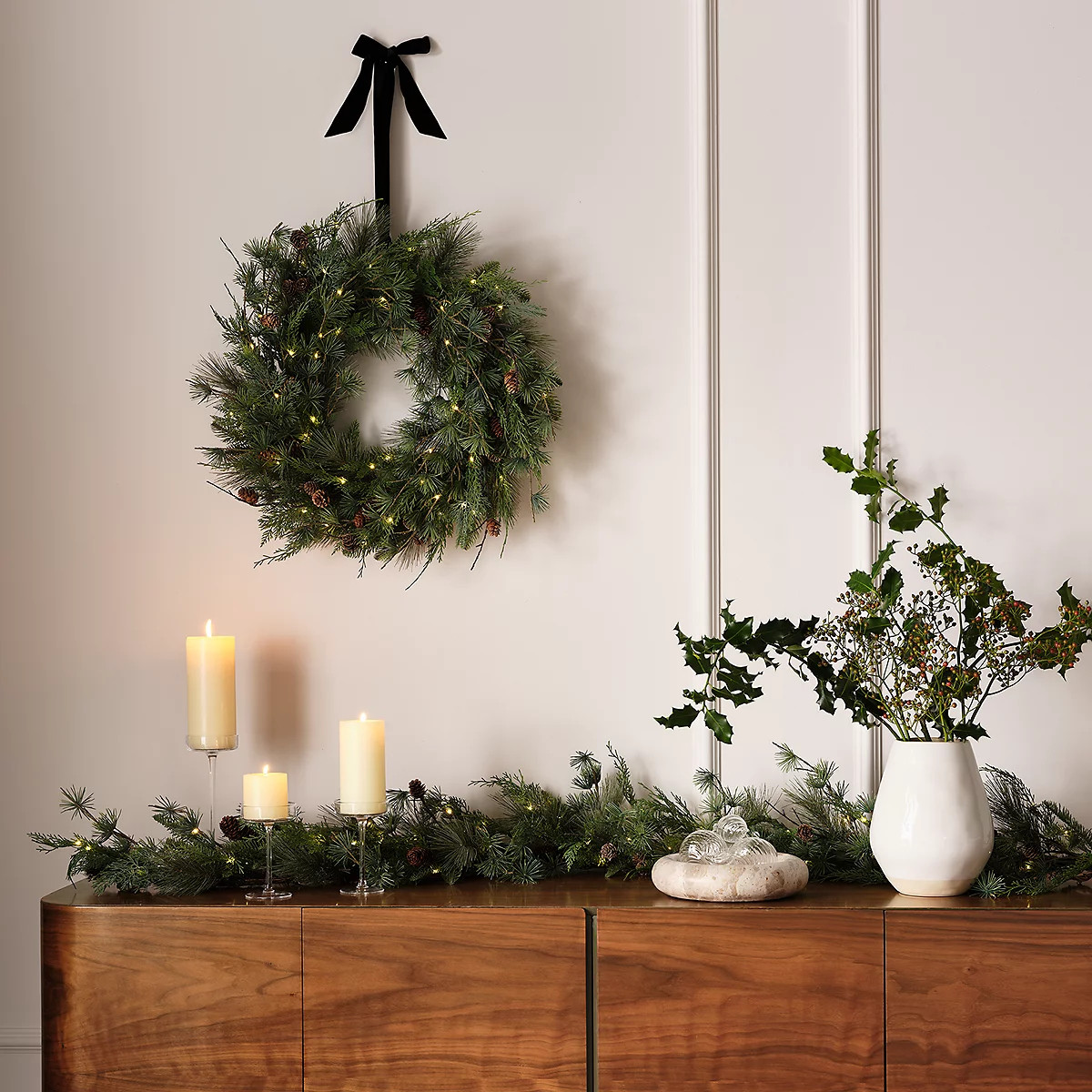 60cm Ultimate Fir Tree Wreath | The White Company UK & ROW