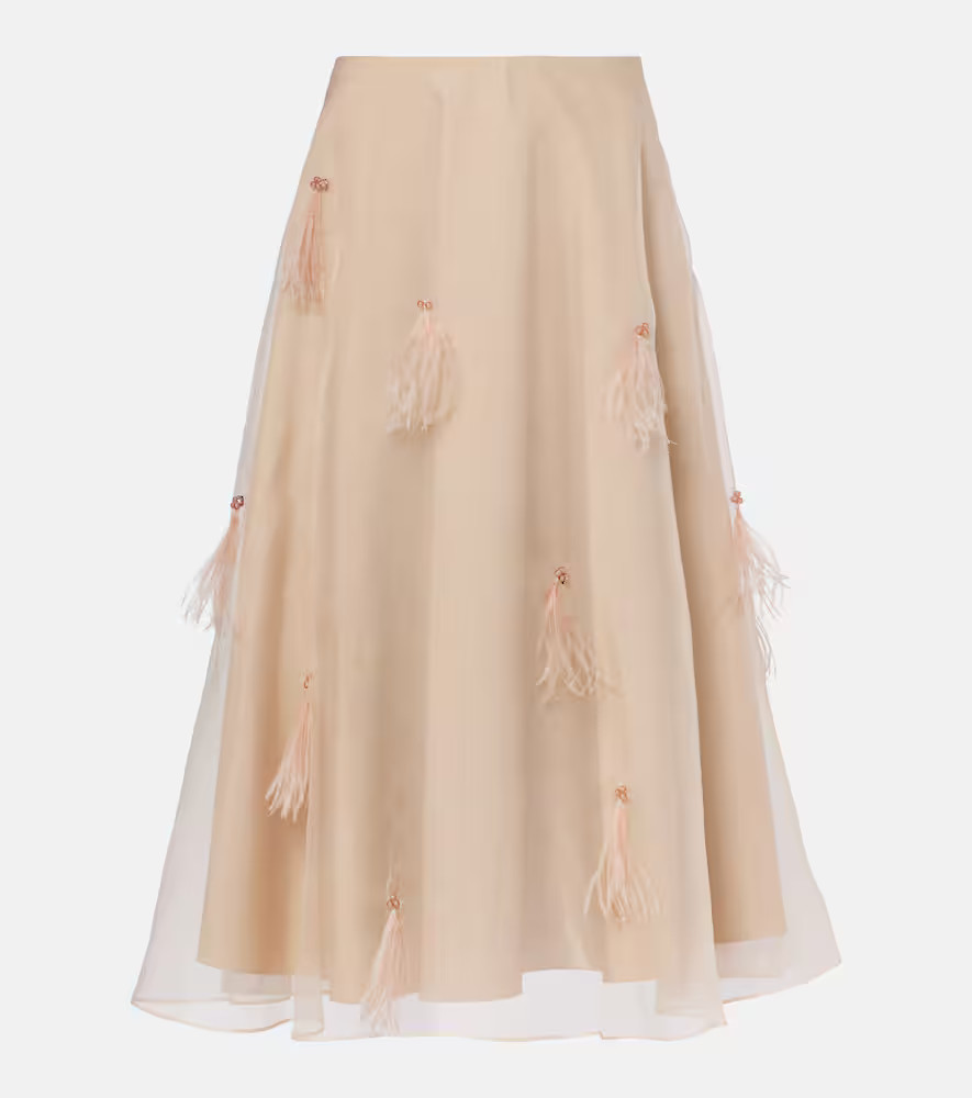 Dorothee Schumacher Sheer Volumes silk organza midi skirt | Mytheresa (US/CA)
