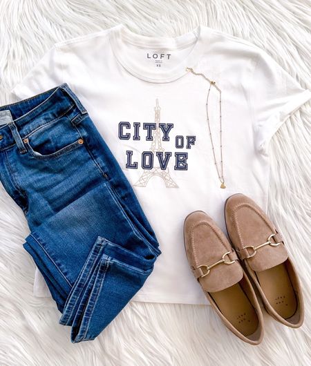 Loft T-shirt on sale for $8 with code: MORE. Perfect length for tucking in. Cute for Valentine’s Day. 





Outfit idea/ casual outfit/ winter outfits/ white t-shirt/ Valentine’s Day 
#LTKSeasonal #LTKsalealert #LTKstyletip

#LTKGiftGuide #LTKfindsunder50 #LTKover40