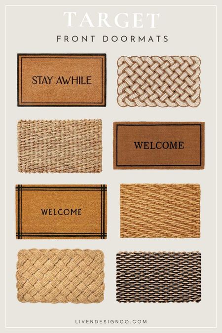 Target front doormat. Front door decor. Coir doormat. Welcome mat. Door mat. Rope doormat. Braided doormat. 

#LTKSeasonal #LTKhome #LTKfindsunder50