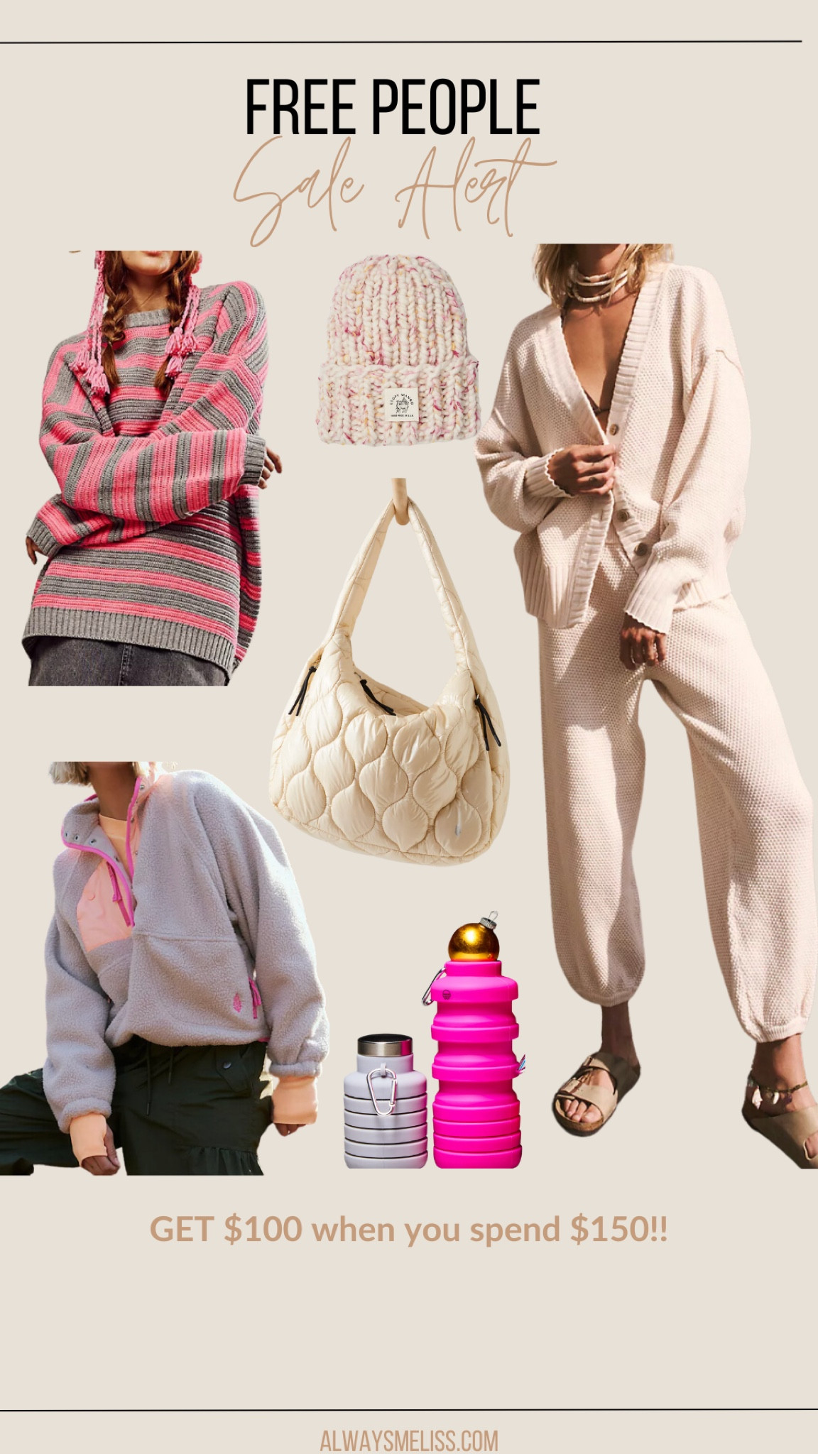 Free people is currently having a sale! Get $100 towards a future purchase when you spend $150. Now is a great time to grab the items you have been eyeing. I love the set and bag!

Free People
Holiday Gifts
Sweaters 


#LTKSeasonal #LTKHoliday #LTKstyletip