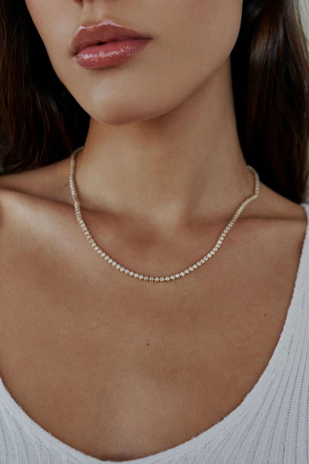 Mini Reese Tennis Necklace | Lili Claspe