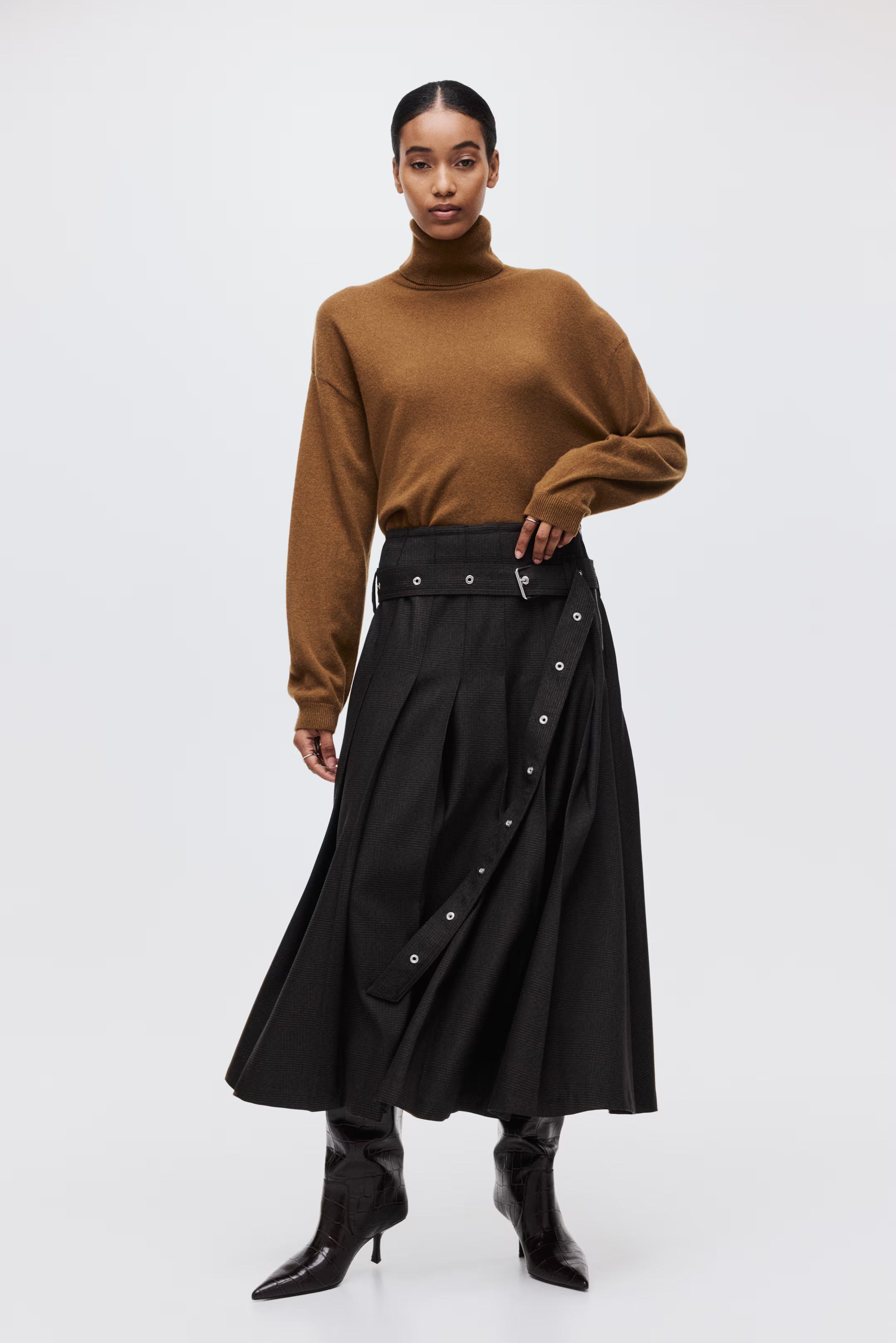 Kaschmirpullover mit Rollkragen - Braun - Ladies | H&M AT | H&M (DE, AT, CH, NL, FI)