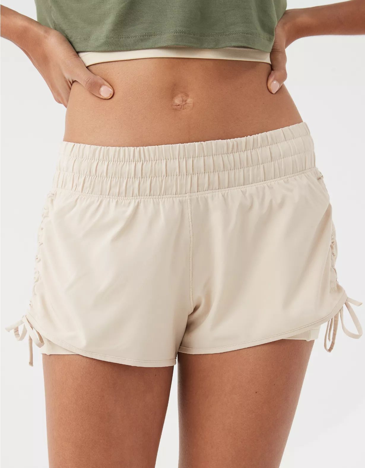 OFFLINE By Aerie Low Rise Ruched Hot Stuff Short | Aerie