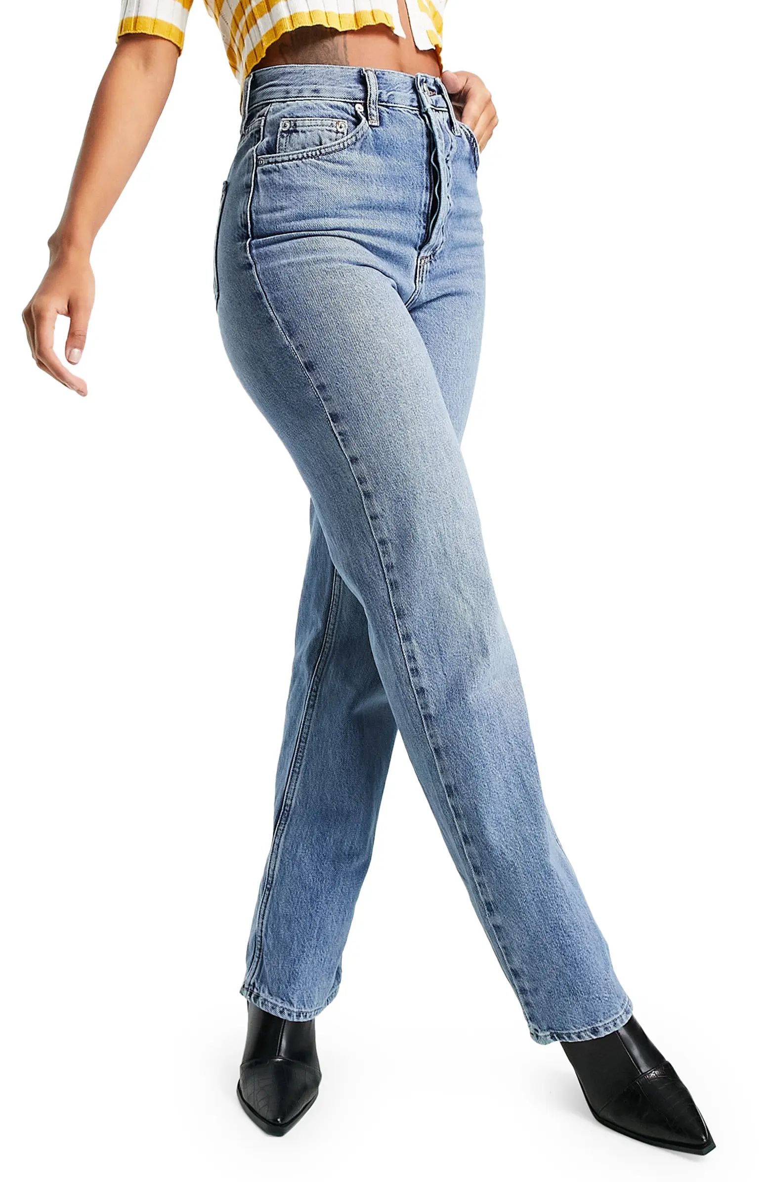 Kort High Waist Wide Leg JeansTOPSHOP | Nordstrom