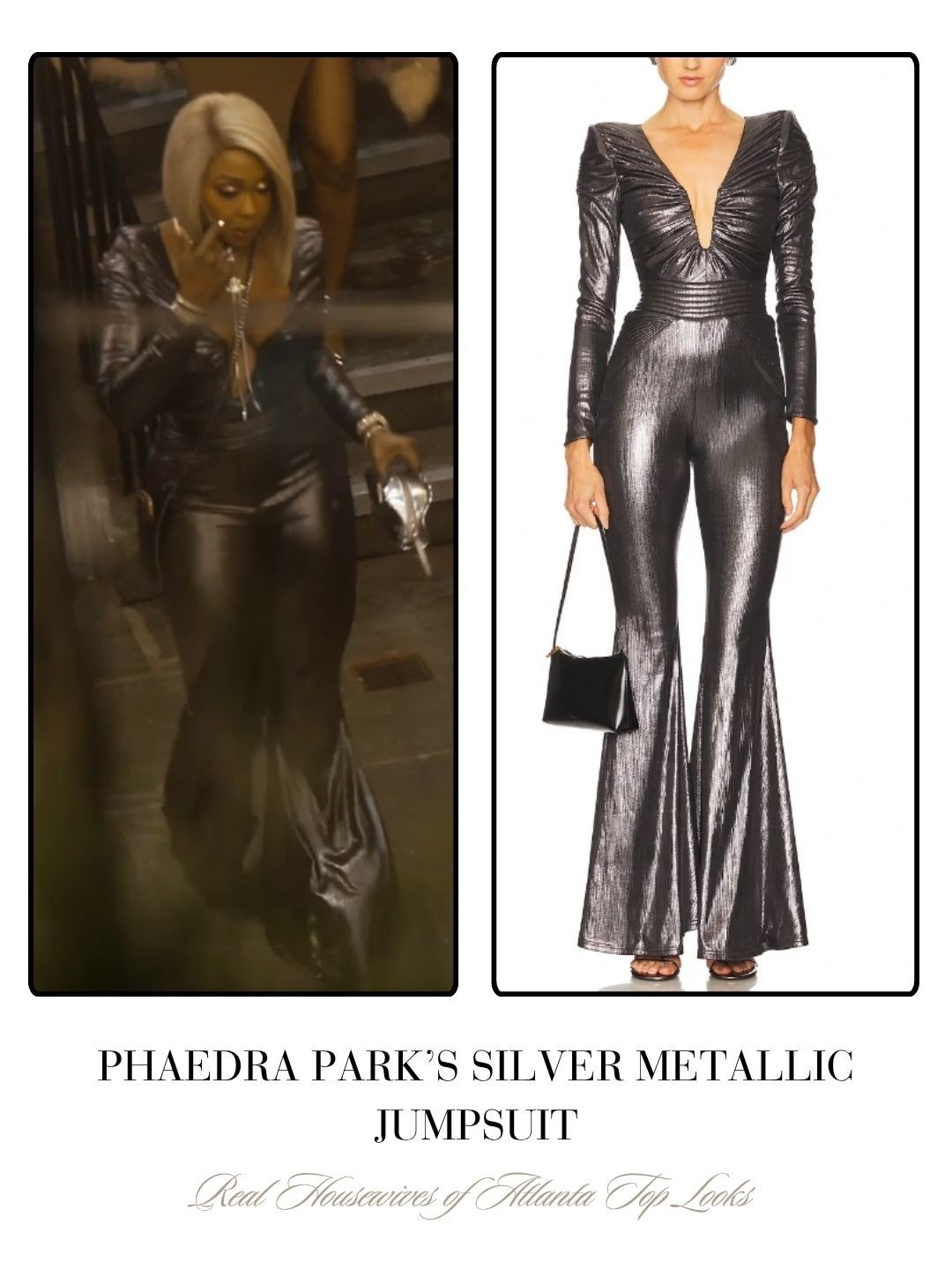 Phaedra Park’s Silver Metallic Jumpsuit