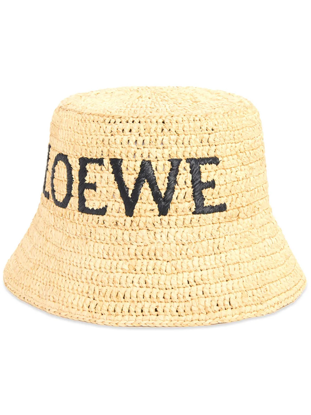 LOEWE woven-design bucket hat - Neutrals | Farfetch Global