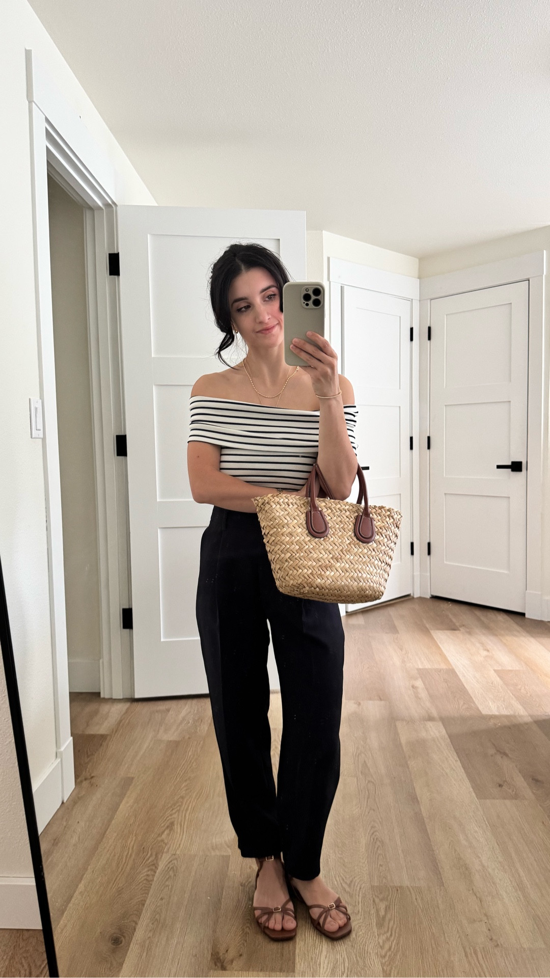 Petite GRWM 
Top XS 
Trousers are old Aritzia carrot pants 
Linked similar sandals (the jcrew ones I’m wearing are out of stock still) 

#LTKootd #LTKSaleAlert #LTKPetite