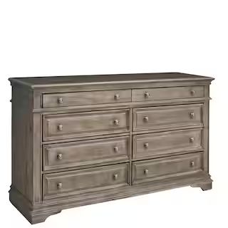 Steve Silver Highland Park 8-Drawer Driftwood Dresser (66 in. Depth x 19 in. Width x 38 in. Heigh... | The Home Depot