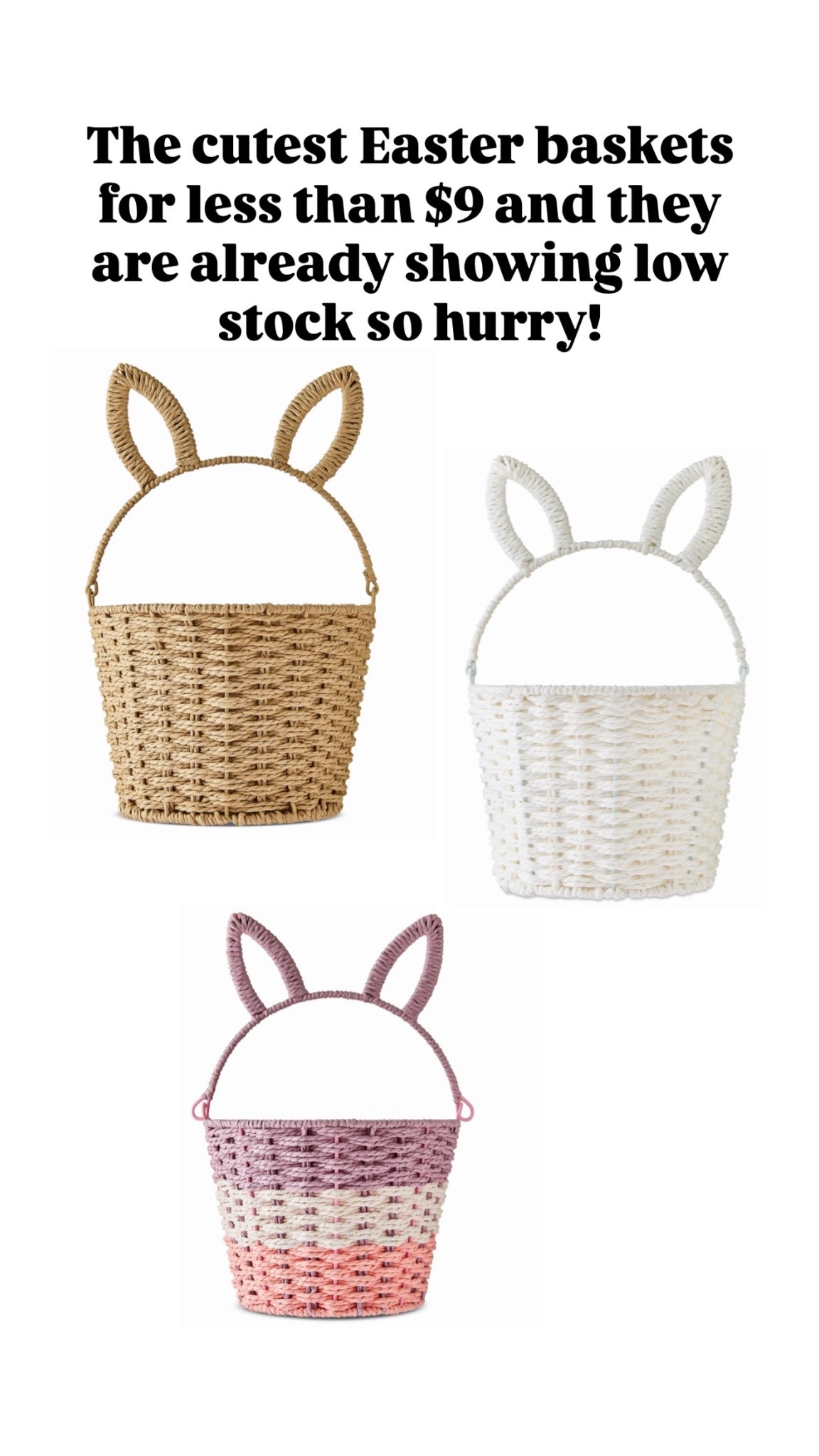The cutest Easter baskets for less than $9! 

#LTKKids #LTKSeasonal