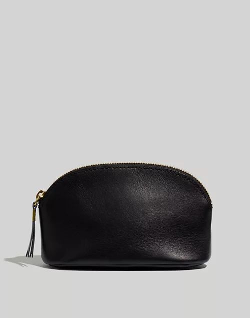 The Leather Makeup Pouch | Madewell