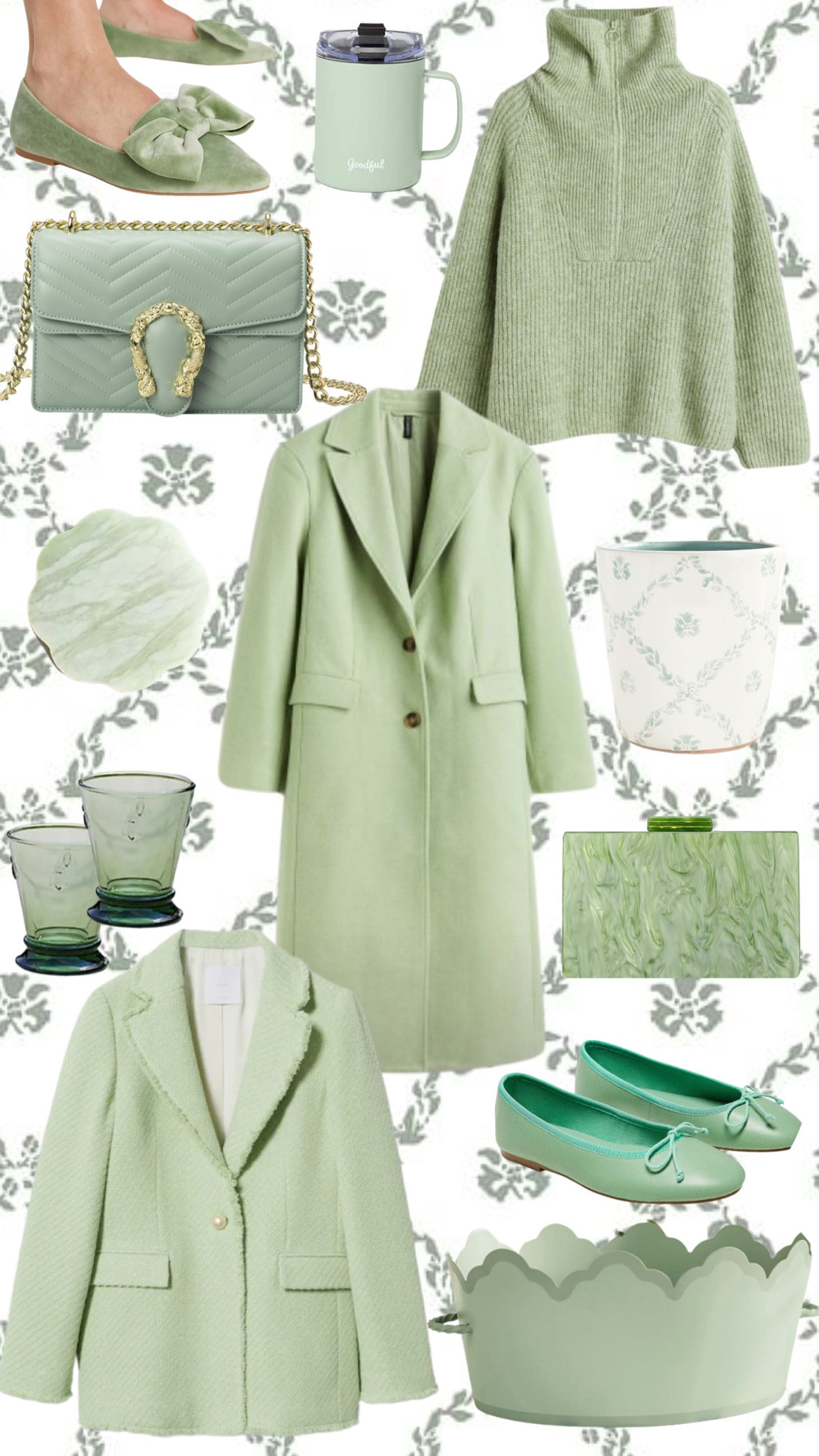 Loving this pastel green to add some color this winter!! #Mango #H&M #Amazon 

#LTKfamily #LTKHoliday #LTKSeasonal