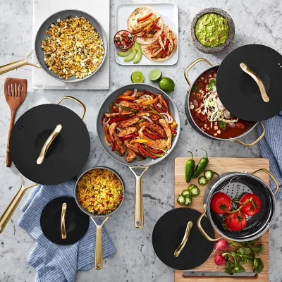 Member's Mark 11-Piece Modern Ceramic Cookware Set (Assorted Colors) | Sam's Club