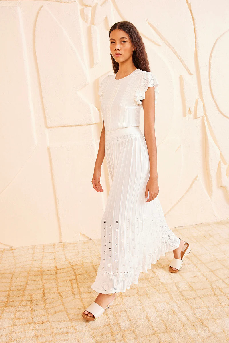 Giselle Skirt - Pristine | Ulla Johnson