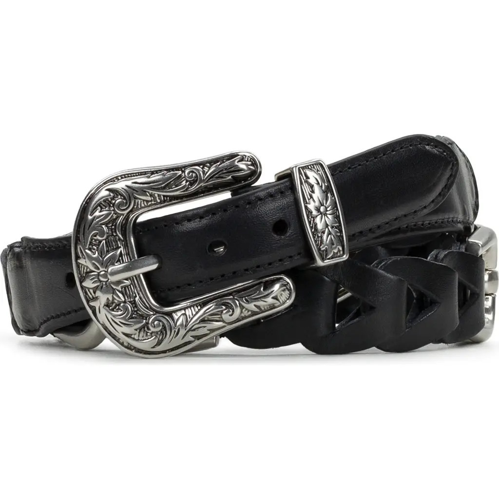 Patricia Nash Concho Leather Belt in Black at Nordstrom Rack, Size Medium | Nordstrom Rack