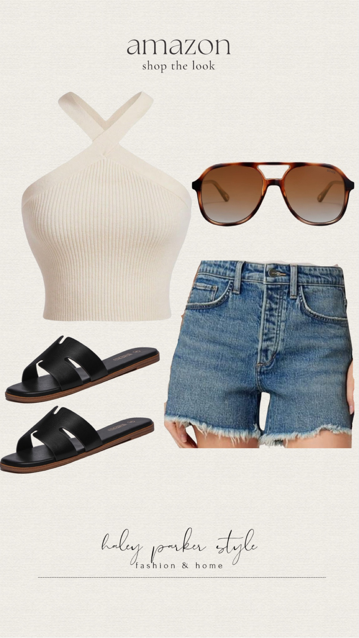 Amazon shop the look! 

Denim shorts, bottoms, sandals, tops, shoes, sunglasses 

#LTKStyleTip #LTKFindsUnder100 #LTKShoeCrush