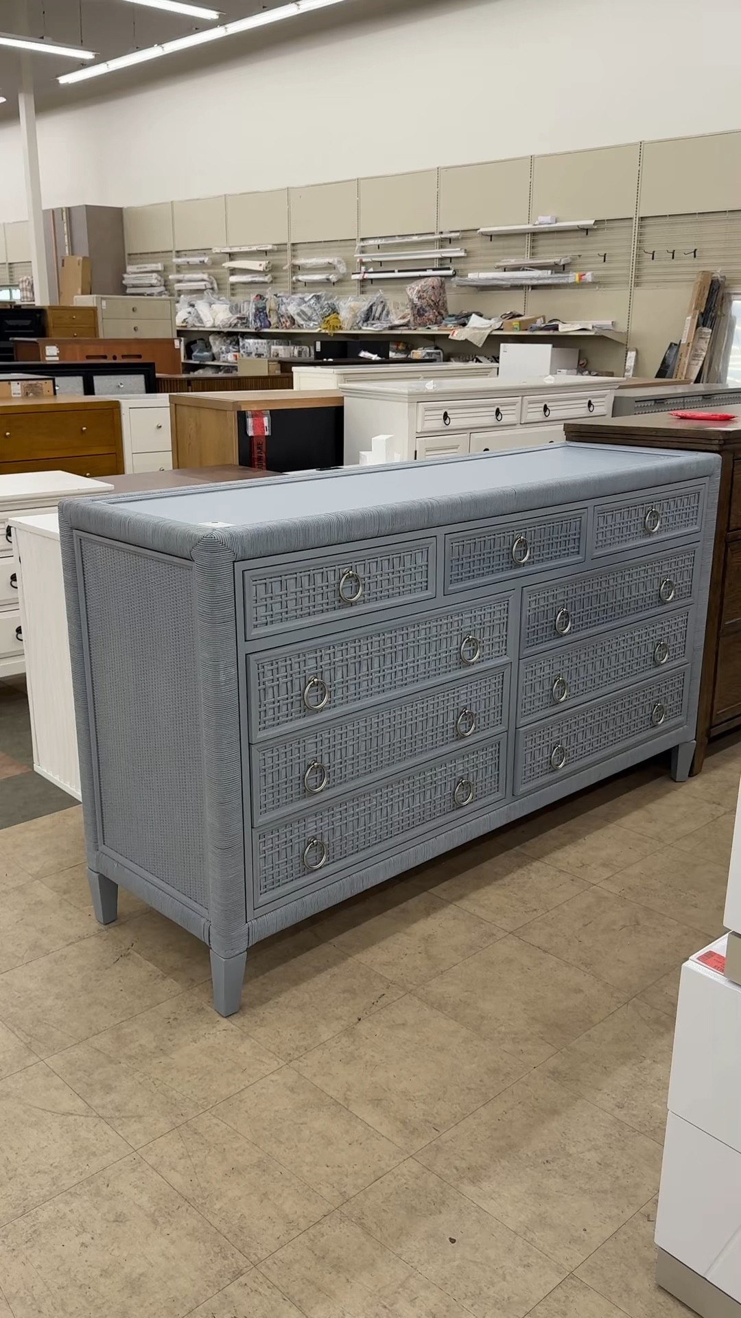 Coastal bedroom inspo that feels straight out of a beach house! 🌊🐚 The Monterey 9-Drawer Wicker Dresser by Birch Lane (available at Wayfair) is such a beautiful statement piece for a coastal-inspired home. Shown in the soft Sea Glass finish, the woven wicker texture adds warmth and dimension while the nine spacious drawers offer plenty of storage. 🙌🏻 Even better — it’s currently on sale, making it a great time to grab this best-selling coastal dresser. I’ve also linked more beachy, coastal furniture finds to help create that relaxed seaside look at home. 💙 #wayfairfinds #dresser #bedroomfurniture 

#LTKSaleAlert #LTKHome