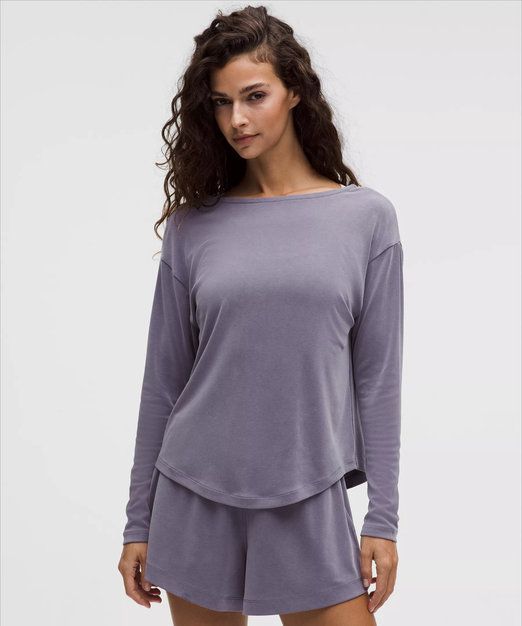 Drapey Softstreme Boatneck Long-Sleeve Shirt | Lululemon (US)
