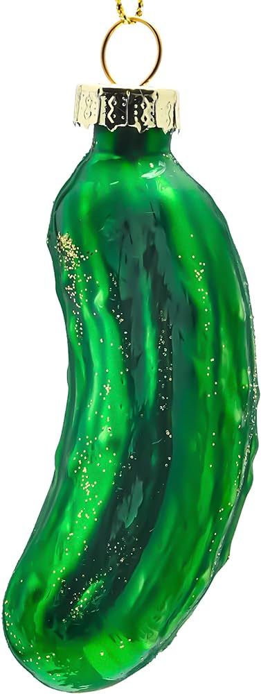 Joiedomi Christmas Pickle Glass Ornament, Xmas Glass Blown Food Ornament for Christmas Tree Decor... | Amazon (US)