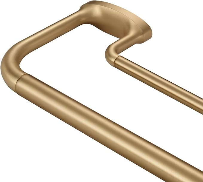 Double Curtain Rods, Wrap Around Curtain Rod for Windows, Internal Splicing 1'' Front and 5/8'' B... | Amazon (US)