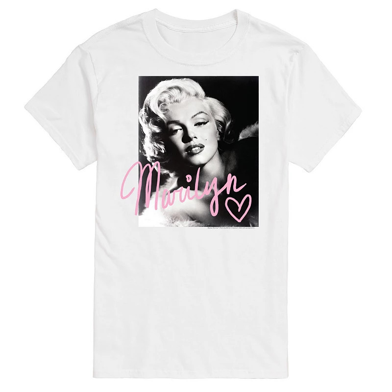 Men's Marilyn Monroe XOXO Tee, Size: Large, White | Kohl's