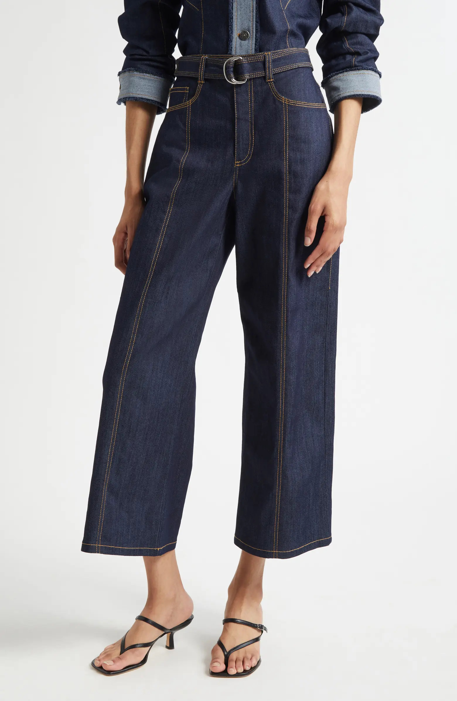 Cinq à Sept Madi Crop Wide Leg Jeans | Nordstrom | Nordstrom