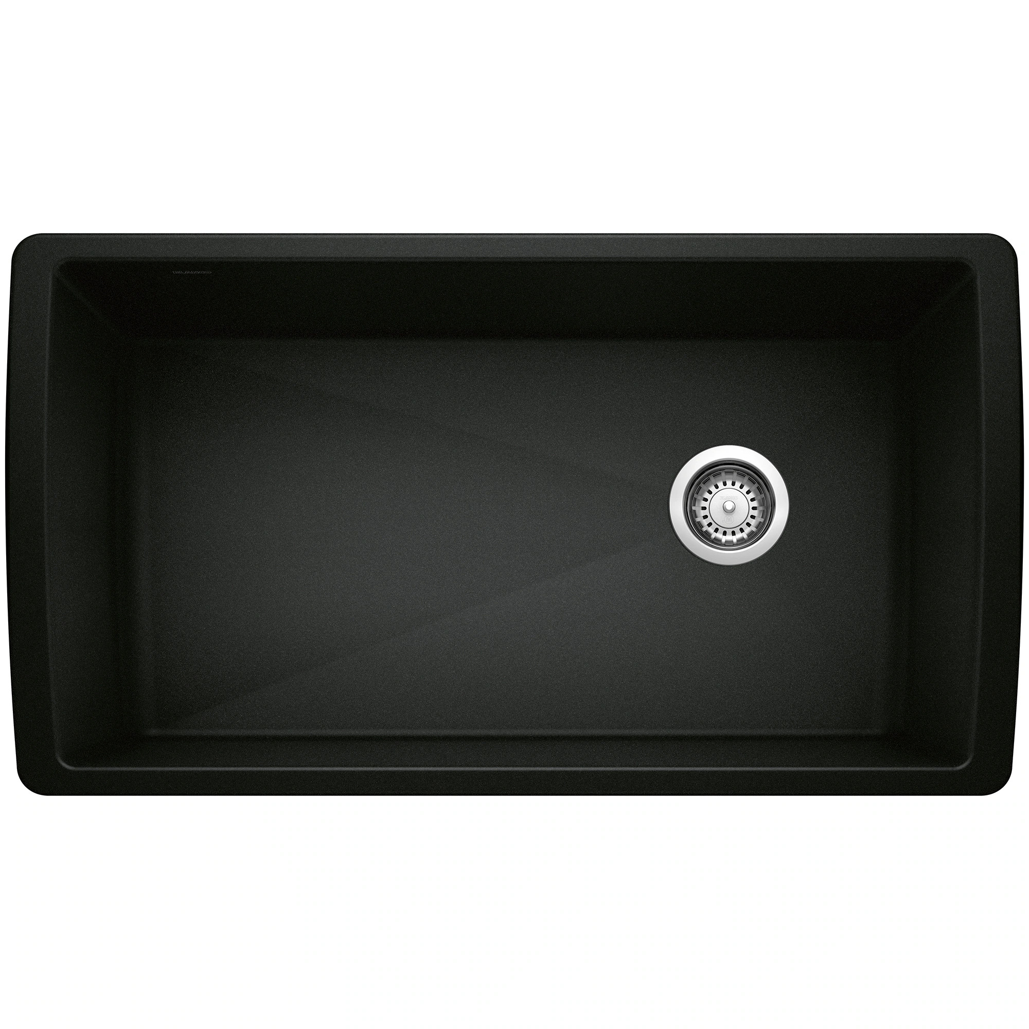 BLANCO Diamond Silgranit Undermount 33.5-in x 18.5-in Granite Single bowl Kitchen Sink one_size in Black | 442916 | Lowe's