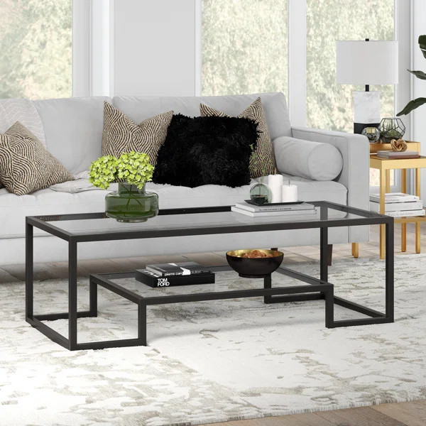Shumake Frame Coffee Table with Storage | Wayfair North America