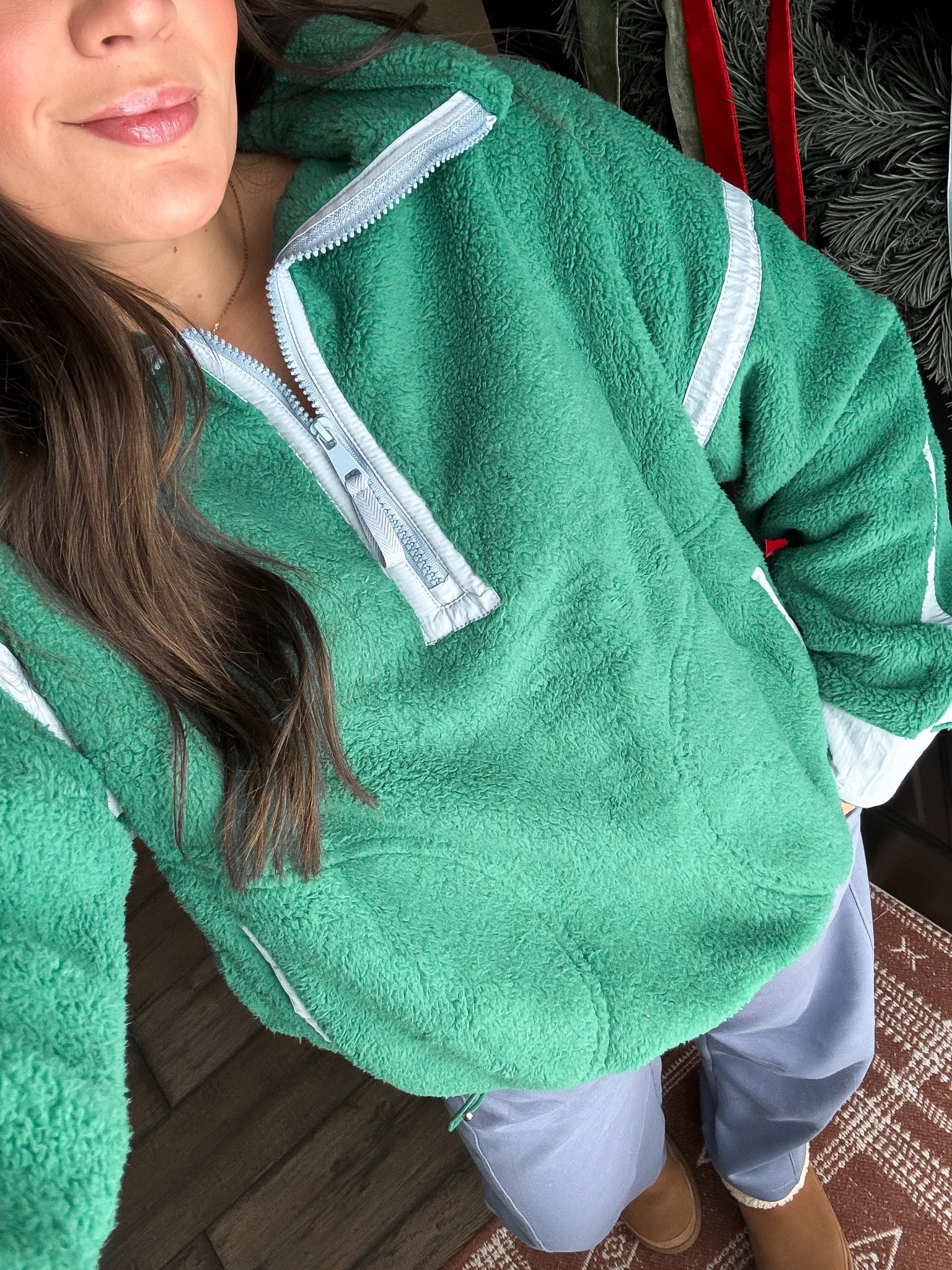 Amazon outfit
Size small Sherpa
Size small barrel sweats

#LTKCyberWeek #LTKSaleAlert #LTKHoliday