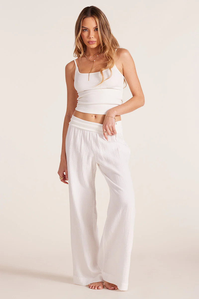 FOLD OVER WAIST BEACH PANT | bobi Los Angeles