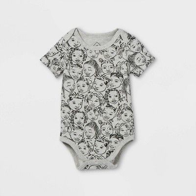 Black History Month Infant Faces Bodysuit - Gray | Target