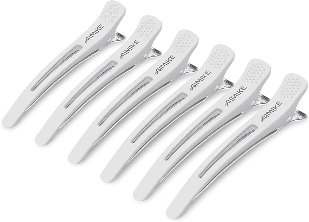AIMIKE 6pcs Professional Hair Clips for Styling Sectioning, Non Slip No-Trace Duck Billed Hair Cl... | Amazon (US)