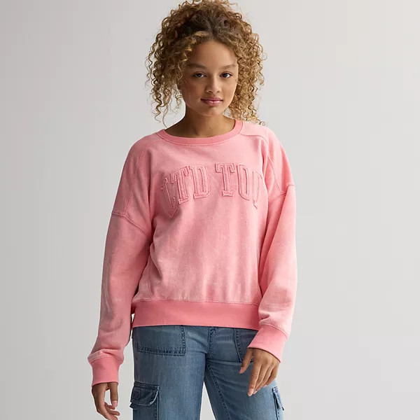 Girls 6-20 SO® Short Sleeve Twofer Hoodie in Regular & Plus Size | Kohl's