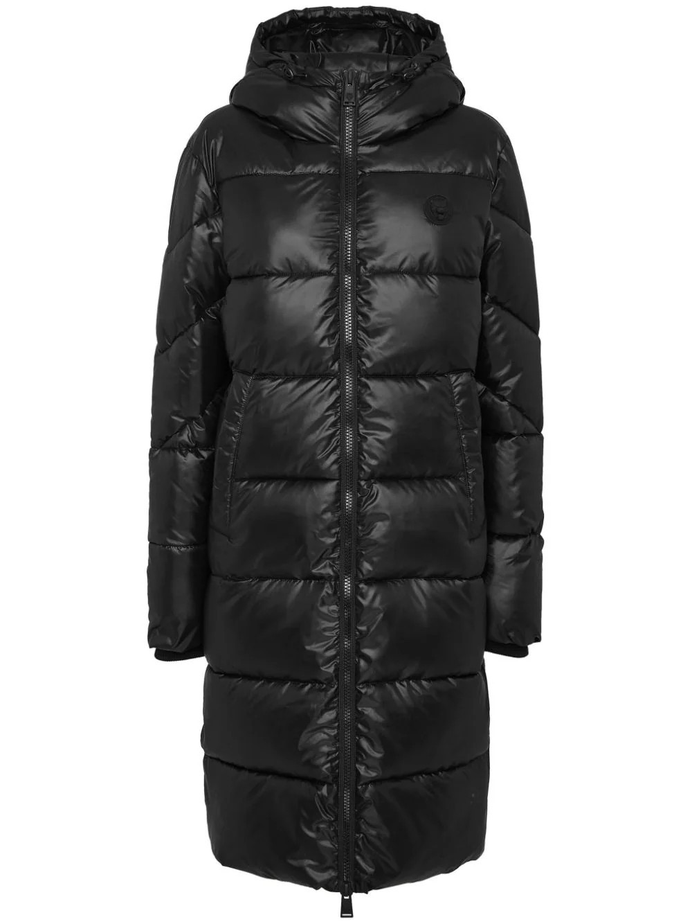Plein Sport quilted puffer coat - Black | Farfetch Global