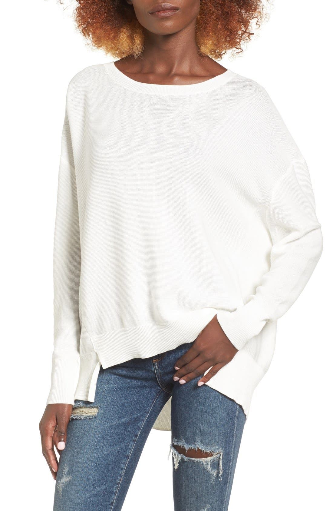 Slouchy Cotton Sweater | Nordstrom