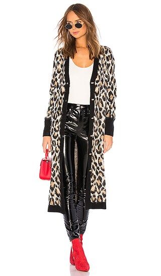 Marled x Olivia Culpo Cardigan Sweater in Leopard | Revolve Clothing (Global)