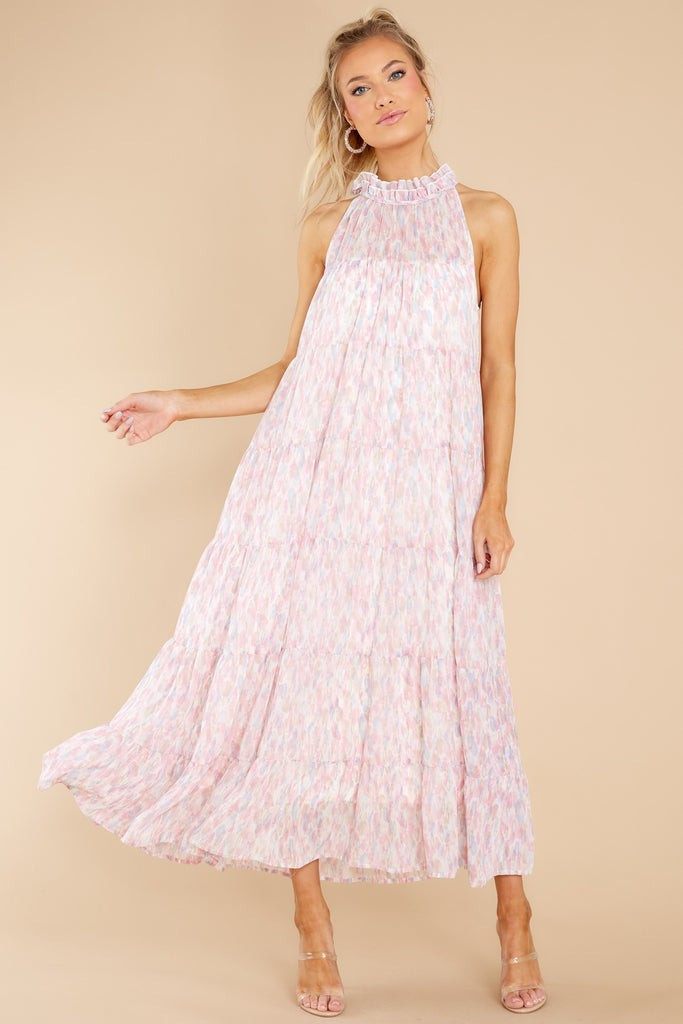 Petal Showers Pink Multi Maxi Dress | Red Dress 