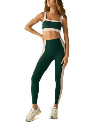 Spacedye Horizon Colorblocked Sports Bra & Spacedye Vitality Colorblock High Waisted Midi Legging... | Bloomingdale's (US)