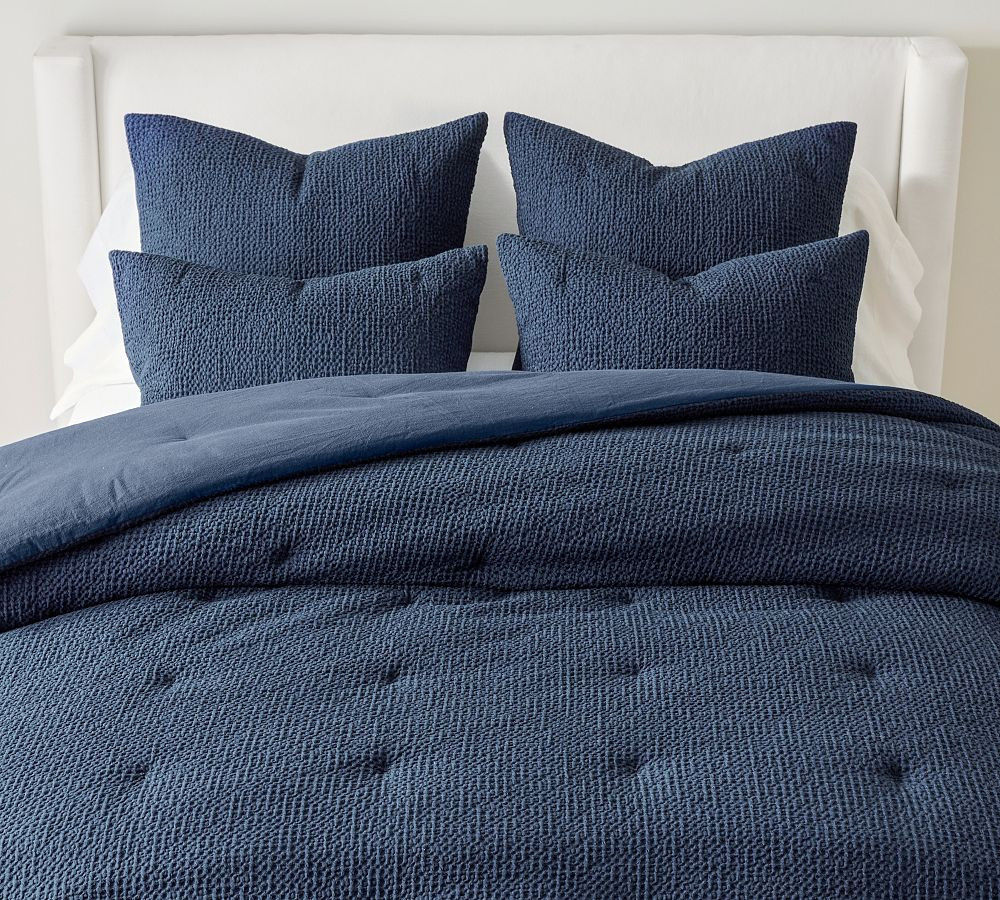 Vintage Washed Cotton/Linen Comforter | Pottery Barn (US)